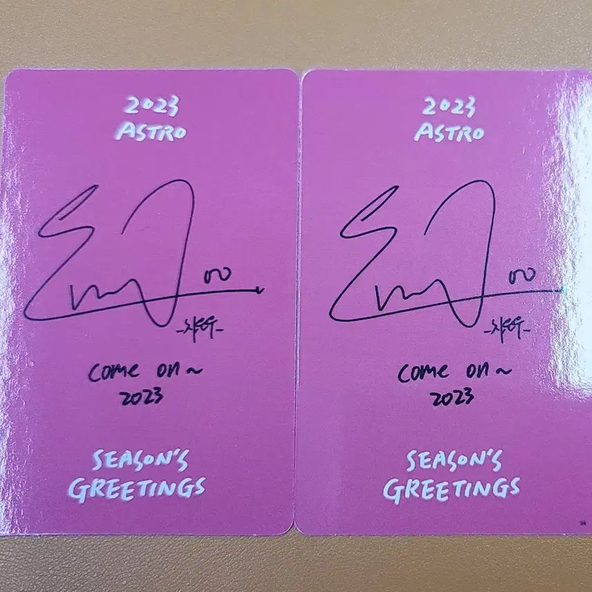 아스트로 차은우 2023 시그 포카 일괄