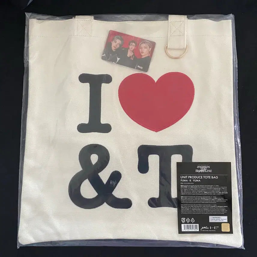 BUNJANG] &TEAM K Yuma Fuma Nicholas Harua Uiju Tote Bag / 앤팀