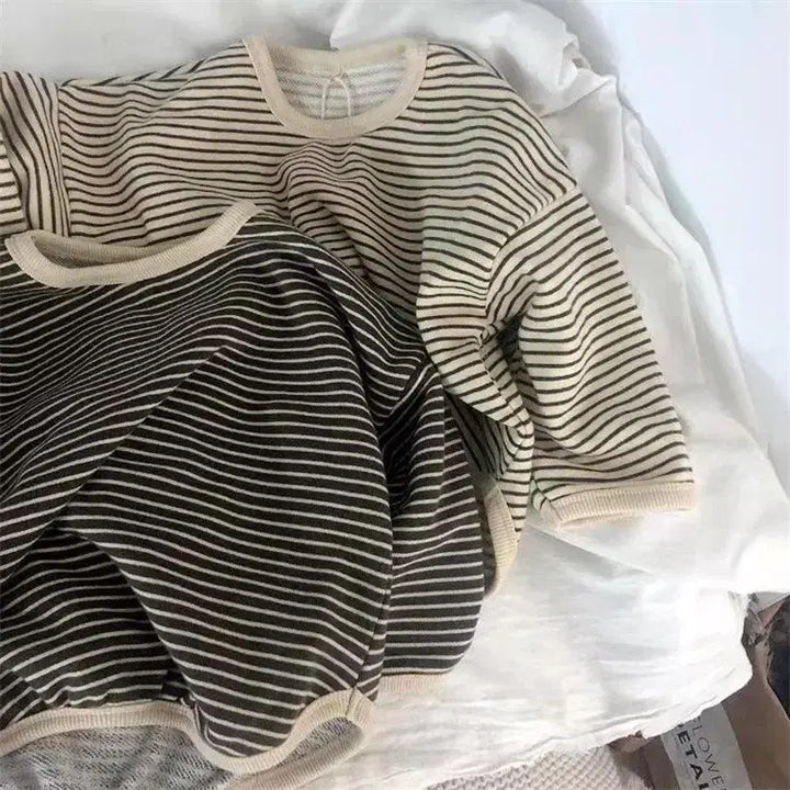 [BUNJANG] Striped T-Shirt (New) - Sizes 80/90/100/110 / 아동공용 스트라이프 티셔츠(새상품)사이즈80/90/100/110