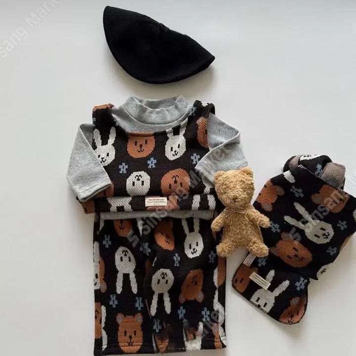 [BUNJANG] Nene Pants & Vest Set (L Size) / 새상품)네네바지 + 베스트 세트L사이즈