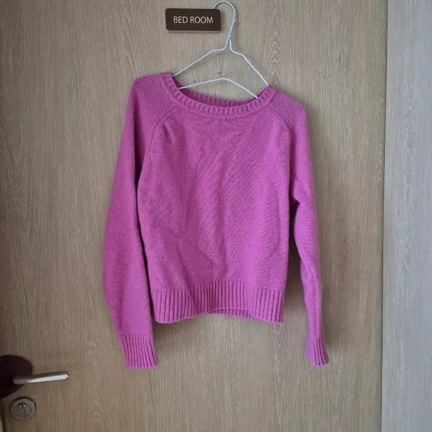 [BUNJANG] Pink Knit Top Size 55 / 핑크 니트티 55