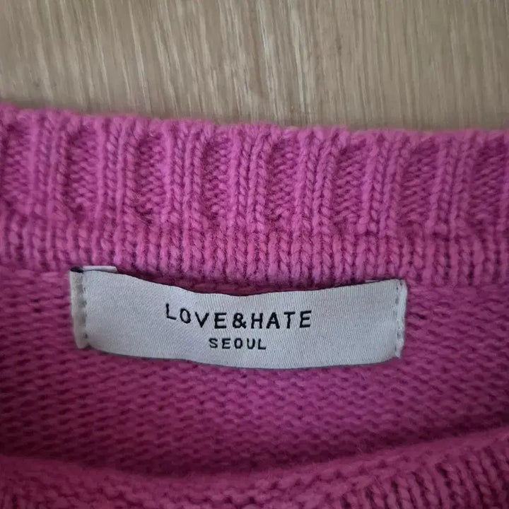 [BUNJANG] Pink Knit Top Size 55 / 핑크 니트티 55