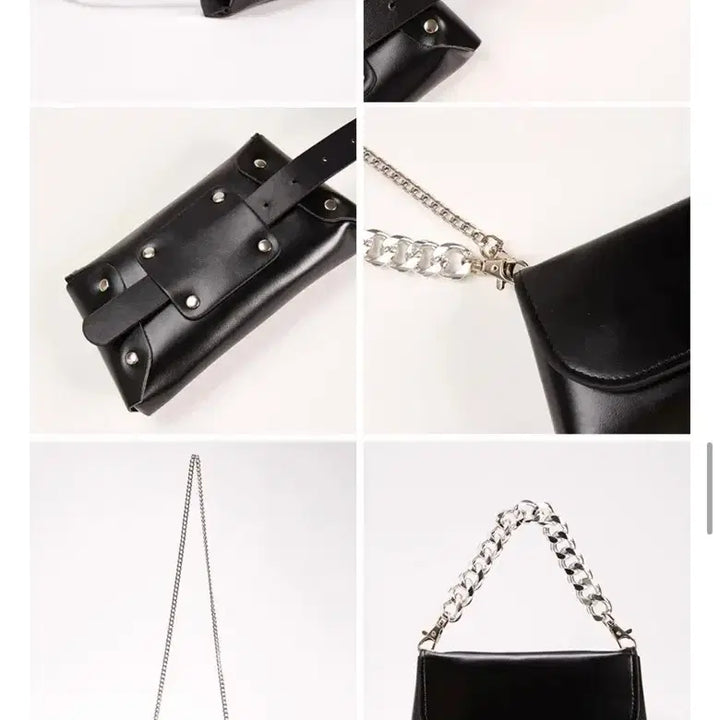 [BUNJANG] 3-Way Chain Shoulder Crossbody Bag / (새상품) 3way 체인 숄더 크로스백