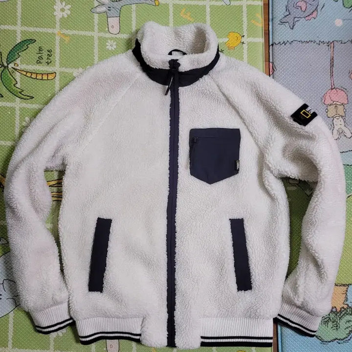 [BUNJANG] National Geographic Men's Fleece Zip-Up Jacket (Size M) / 내셔널지오그래픽 정품 남성 플리스 집업 자켓 M 사이즈(무료배송)