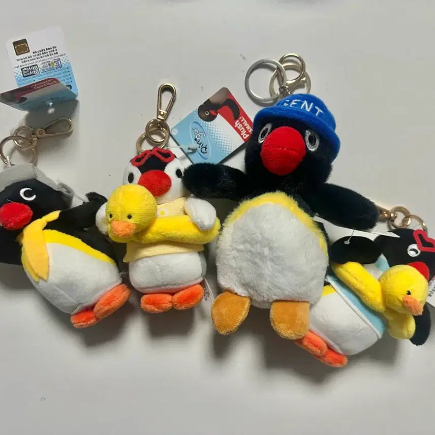 [BUNJANG] Pingu Keyring Set / 핑구 키링 4종세트