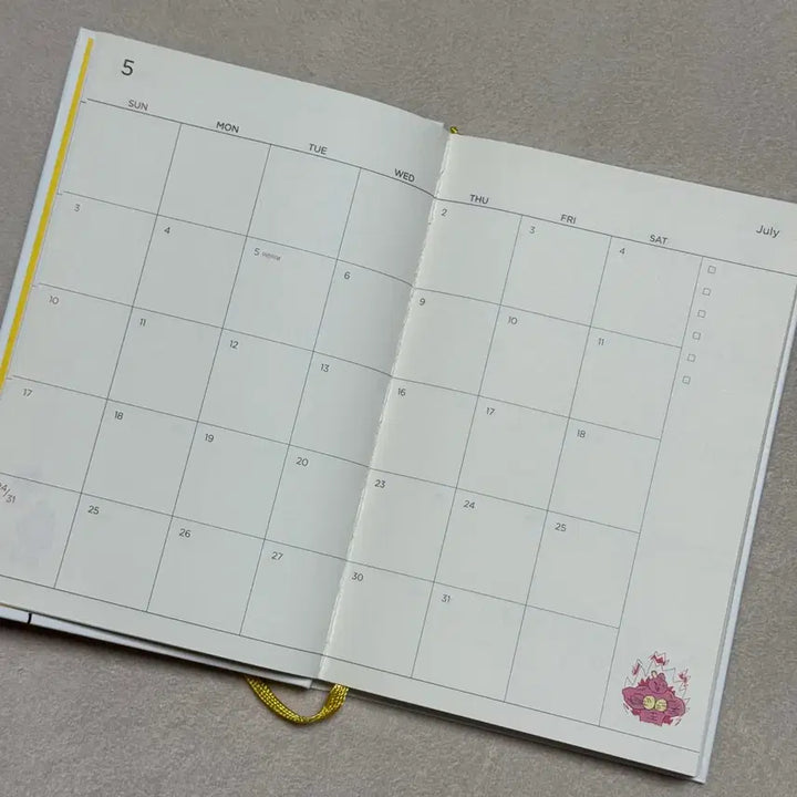 방탄소년단 BT21 다이어리 스케줄러 메모지 투썸플레이스 데일리키트