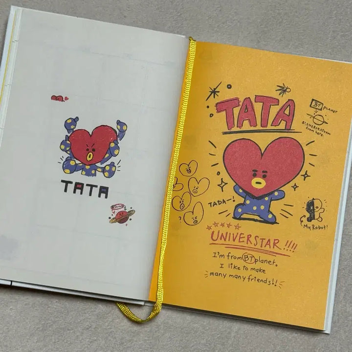 방탄소년단 BT21 다이어리 스케줄러 메모지 투썸플레이스 데일리키트