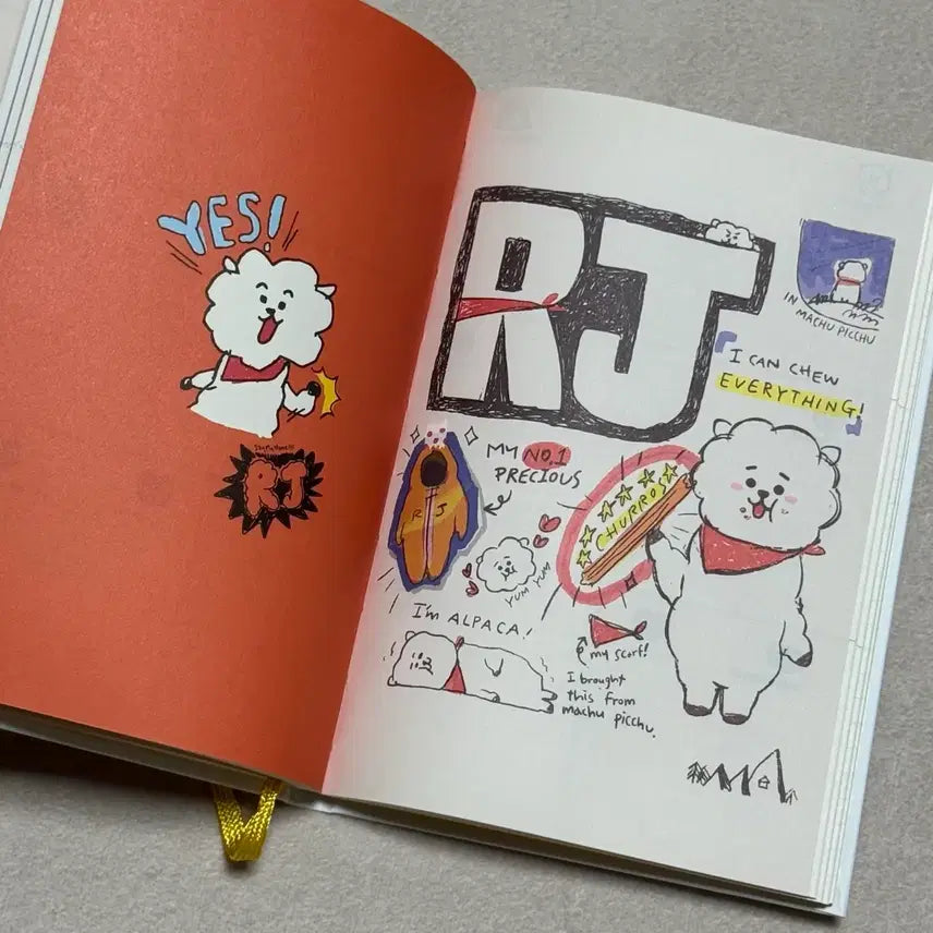 방탄소년단 BT21 다이어리 스케줄러 메모지 투썸플레이스 데일리키트