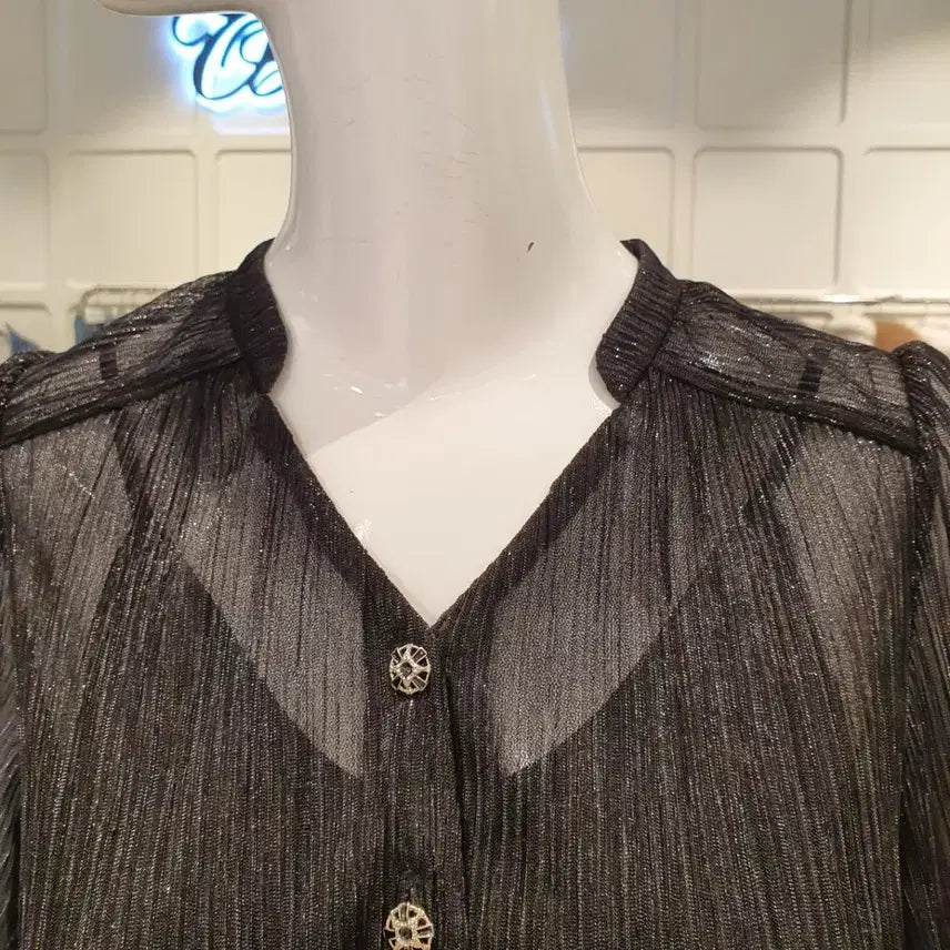 [BUNJANG] TIME Glitter Pleats Dress (Size 55) / 쥬크 글리터 플리츠 원피스 55사이즈(타임 TIME)