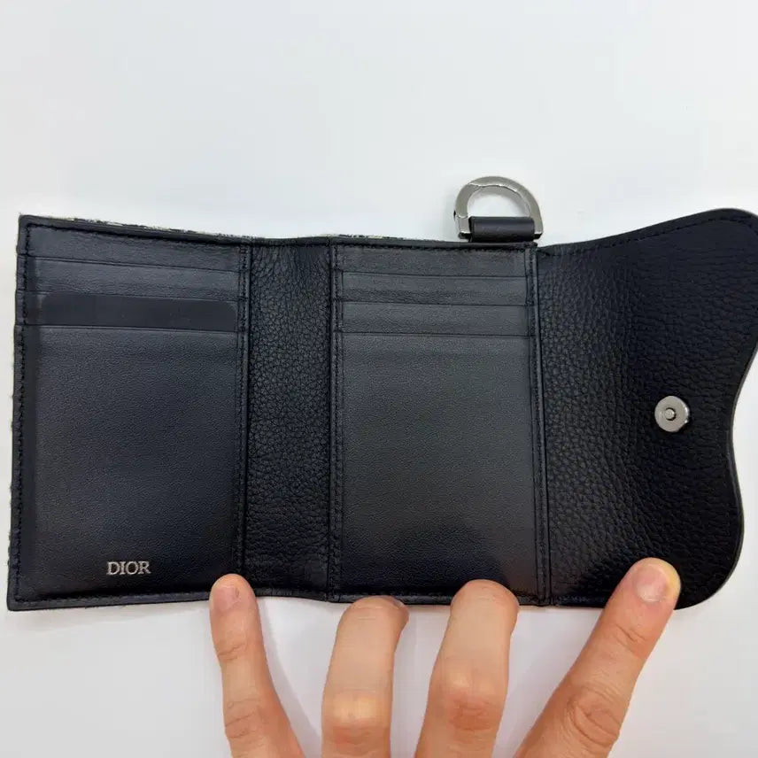 [BUNJANG] Dior Oblique Saddle Flap Wallet Necklace / 디올 목걸이 새들 플랩지갑 오블리크