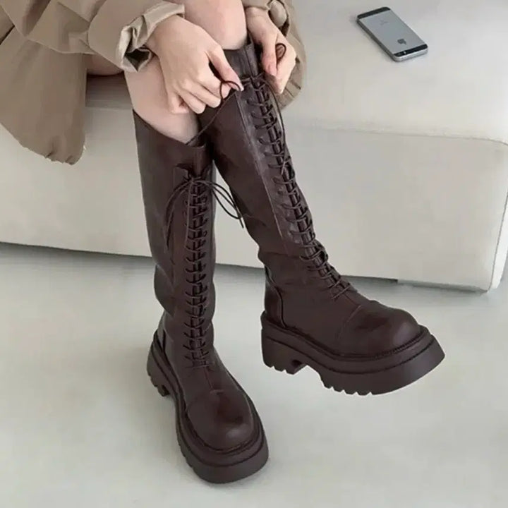 [BUNJANG] Long Boots (Size 240) / 롱부츠 워커(240) 새상품