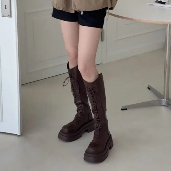 [BUNJANG] Long Boots (Size 240) / 롱부츠 워커(240) 새상품