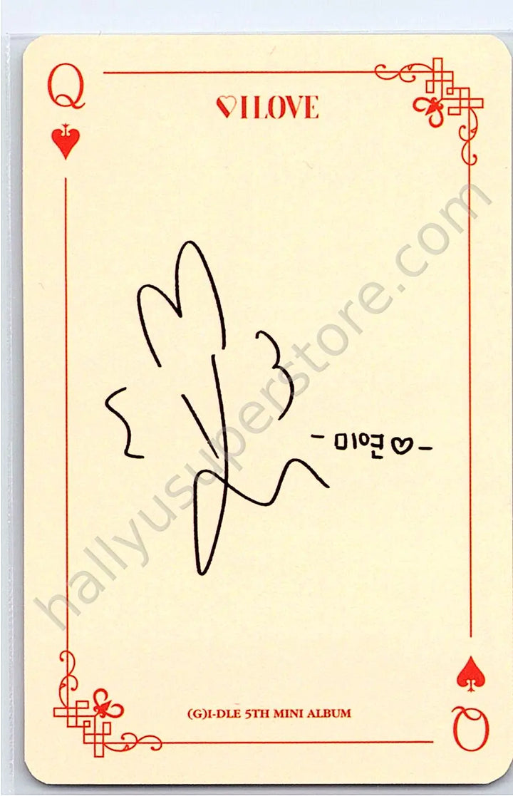 i-dle - Miyeon - I Love album photocard born version standard version