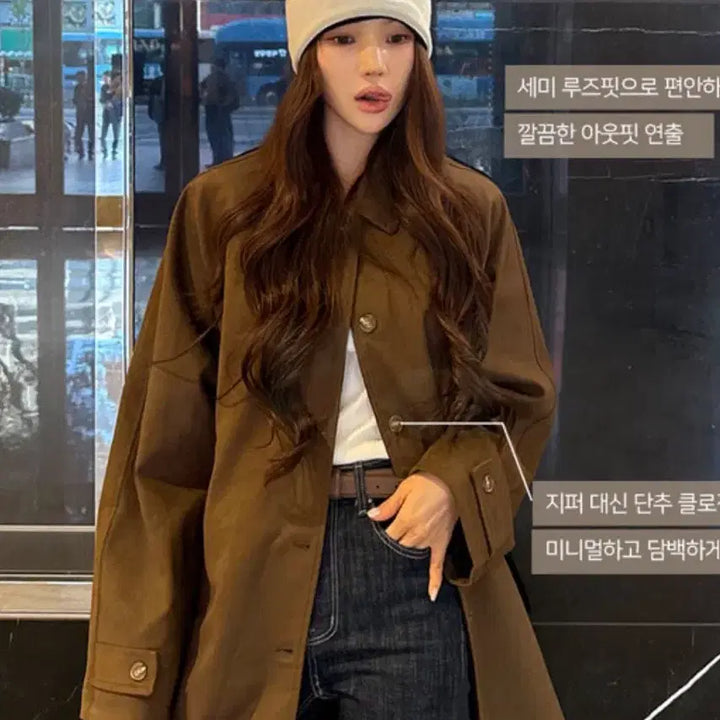 [BUNJANG] Longmari Suede Half Jacket / 마리마켓 스웨이드 하프자켓 롱마리 새상품