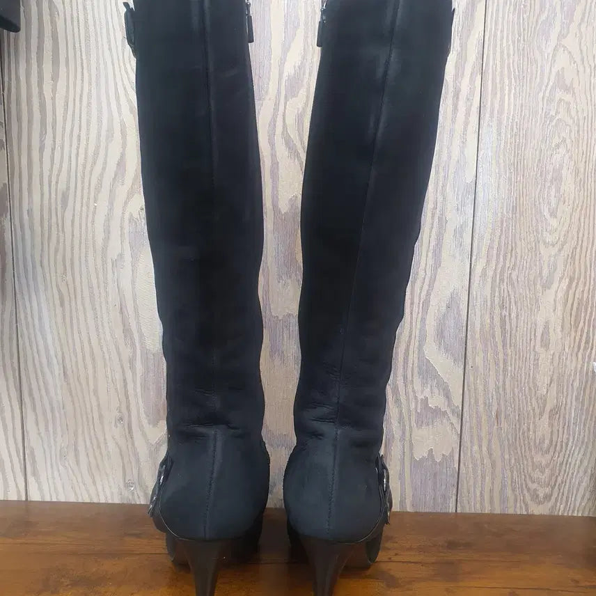 [BUNJANG] TANDY 245 Leather Long Boots (with Sole Reinforcement) / 탠디(TANDY) 정품 안감 기모 가죽 롱부츠 245 (밑창보강/박스)