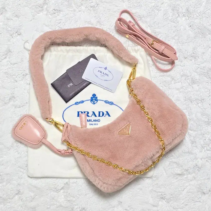 [BUNJANG] Prada Re-edition Shearling Hobo Bag / 프라다 가방 리에디션 시어링 호보백 숄더백 크로스백 새상품급 (정품)