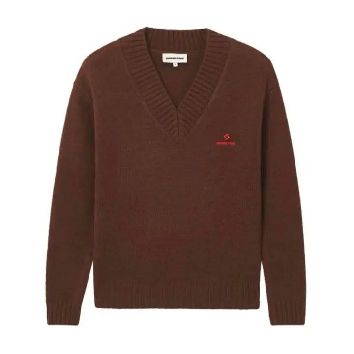 [BUNJANG] Wool V-Neck Knit (Brown) / (새상품)[6,8,10] 슈슈통 25fw 울 브이넥 니트/브라운
