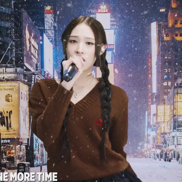 [BUNJANG] Wool V-Neck Knit (Brown) / (새상품)[6,8,10] 슈슈통 25fw 울 브이넥 니트/브라운