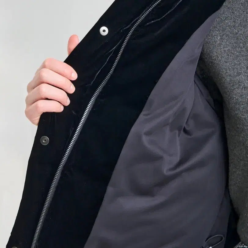 [BUNJANG] Lanvin Velvet Goose Down Padded Jacket / 랑방 벨벳 구스다운 패딩 한섬