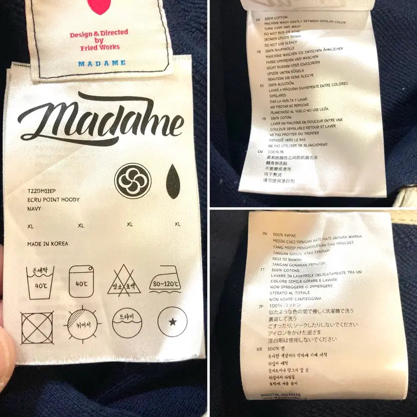 [BUNJANG] Unknown Printed Hoodie 105-110 / 마담 신윤복st 민화 자수 프린팅 후드티 105-110