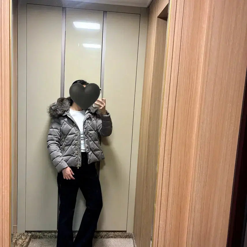 [BUNJANG] Montecore Raccoon Fur Padding (Size 55) / [새상품급] 이태리 프리미엄 몬테꼬레 라쿤퍼 패딩 55