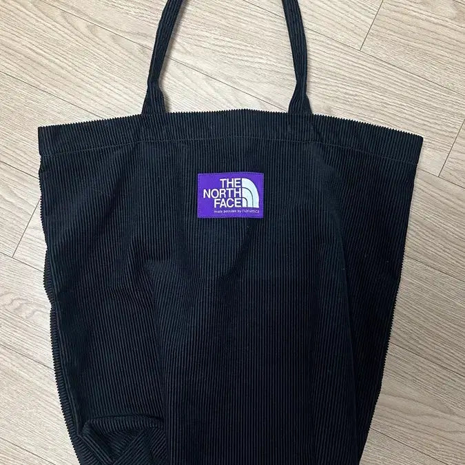 [BUNJANG] The North Face Purple Label Corduroy Tote Bag Black / 노스페이스 퍼플라벨 코듀로이 토트백 블랙