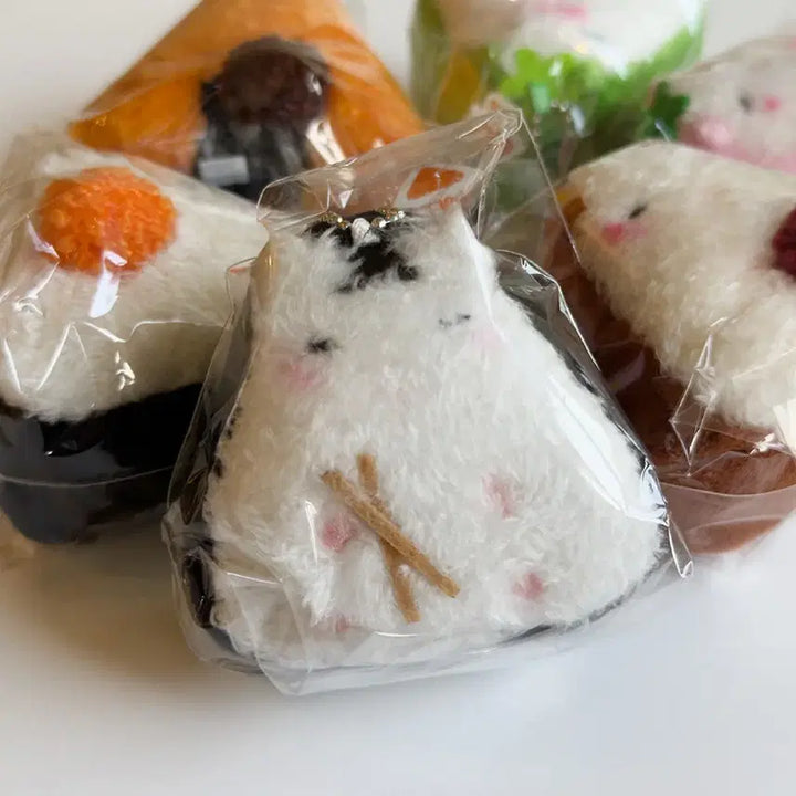 [BUNJANG] Onigiri Hamster Keyring Set / 오니기리햄 삼각김밥햄스터 키링 3종 세트 새상품