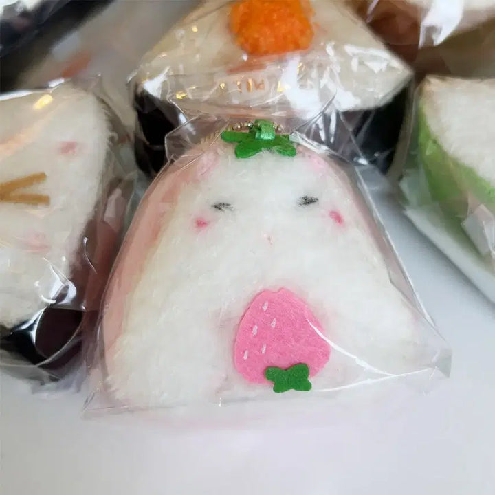 [BUNJANG] Onigiri Hamster Keyring Set / 오니기리햄 삼각김밥햄스터 키링 3종 세트 새상품