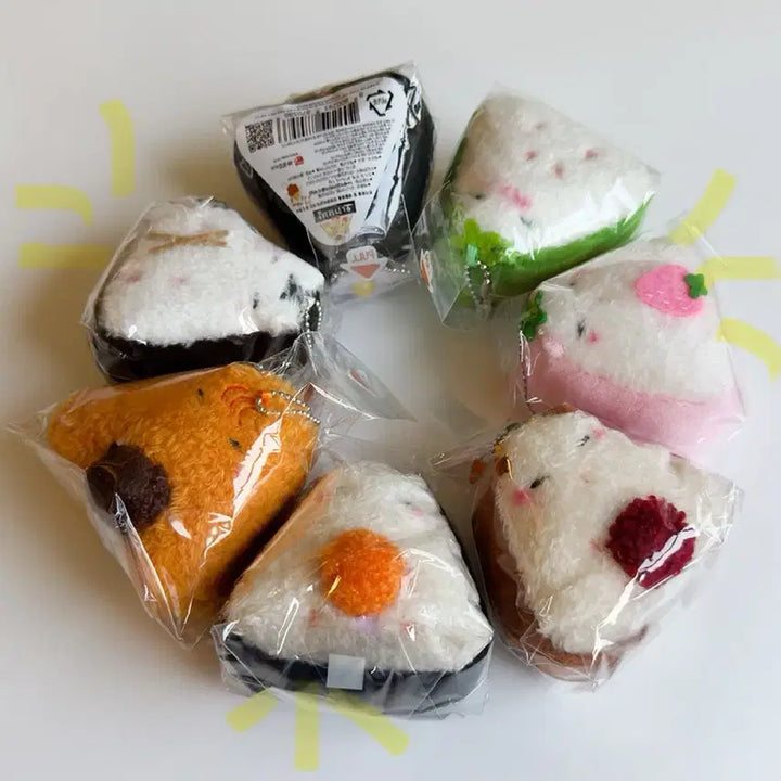 [BUNJANG] Onigiri Hamster Keyring Set / 오니기리햄 삼각김밥햄스터 키링 3종 세트 새상품