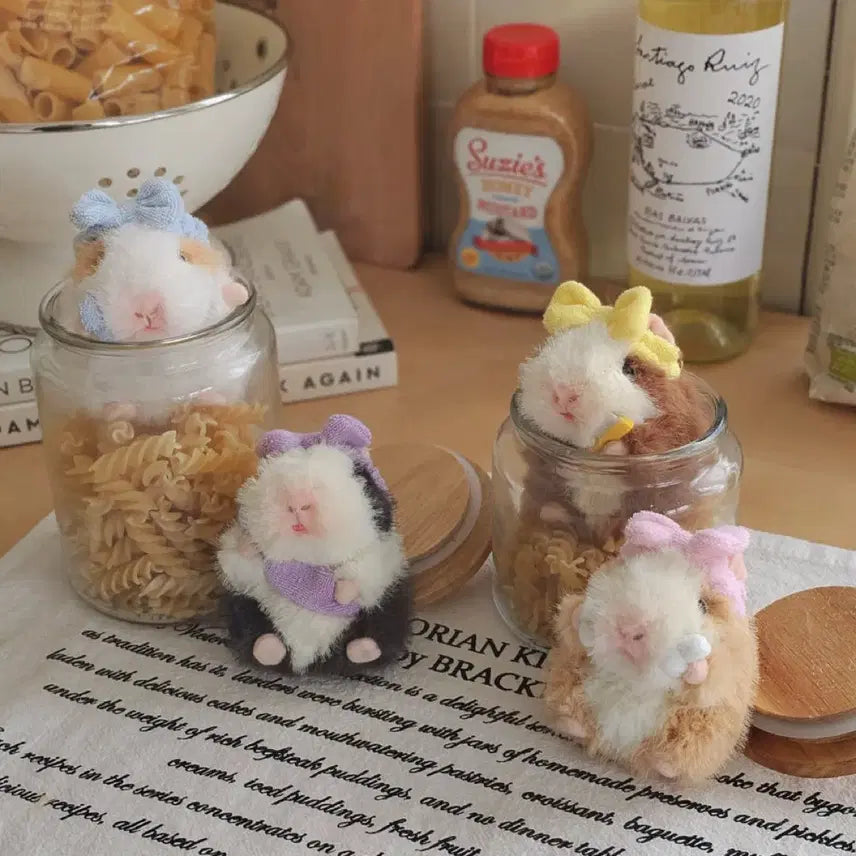 [BUNJANG] Morumotto Guinea Pig Keyring Set / 뽀드득세안 모루못토상 기니피그 키링 4종 풀세트 새상품