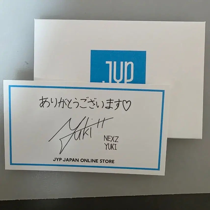 jyp japan store nexz yuki 메세지 카드