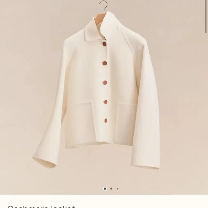 [BUNJANG] Hermes Cashmere Jacket / Hermes 에르메스 캐시미어 자켓 blanc neutral