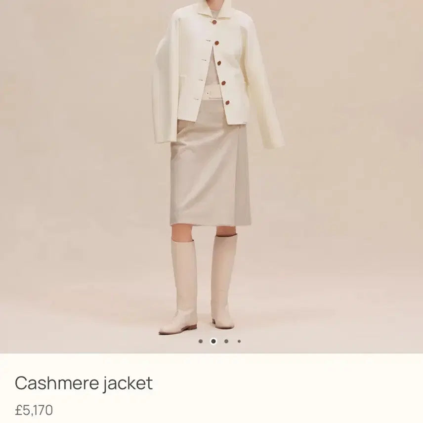 [BUNJANG] Hermes Cashmere Jacket / Hermes 에르메스 캐시미어 자켓 blanc neutral