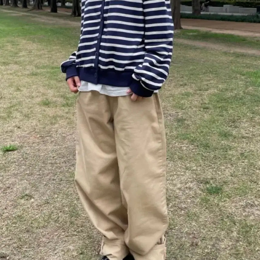 [BUNJANG] Wide Cotton Pants / 와이드 코튼 팬츠