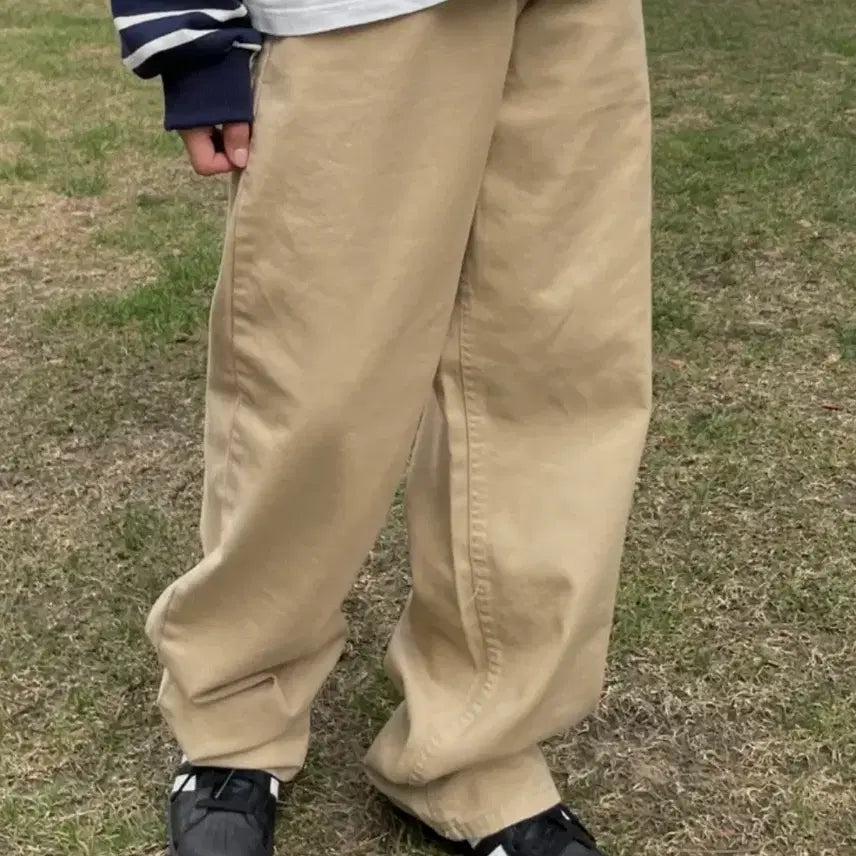 [BUNJANG] Wide Cotton Pants / 와이드 코튼 팬츠