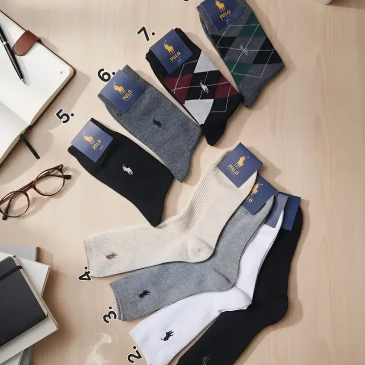 [BUNJANG] Polo Ralph Lauren Socks 5+1 Bundle / [5+1]폴로 랄프로렌 양말