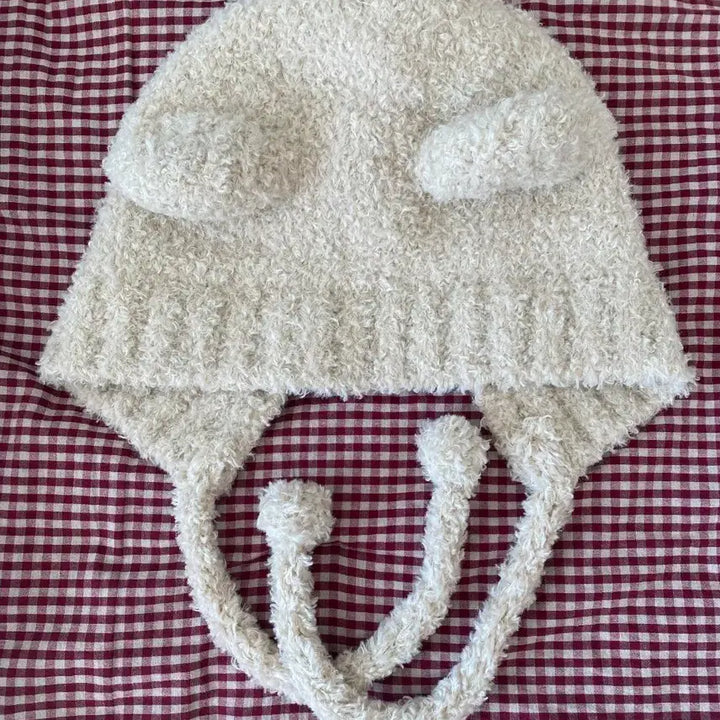 [BUNJANG] Bear Hat with Ear Flaps / 털모자 곰돌이모자 귀모자