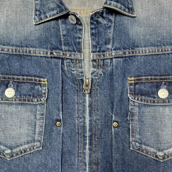 [BUNJANG] ETERNA Limited Edition Denim Work Jacket (Size L) / 기간한정할인!! ETERNAL (비중창고공방) 지퍼 데님 워크 자켓 L