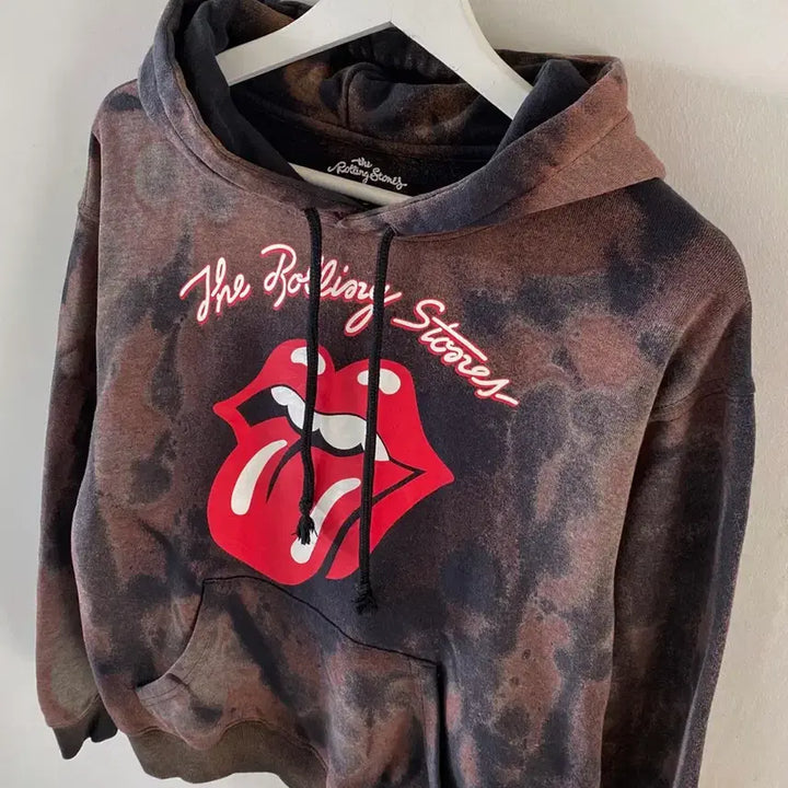 [BUNJANG] Rolling Stones Washed Hoodie / 롤링스톤즈 워싱 후드티