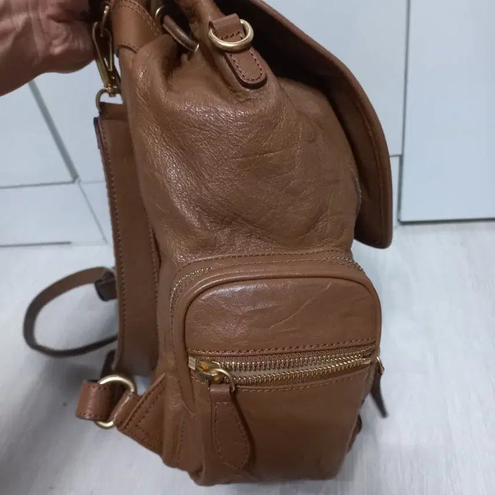 [BUNJANG] Daks Lambskin Backpack/Shoulder Bag / 닥스 정품. 램스킨 백팩 겸 숄더백