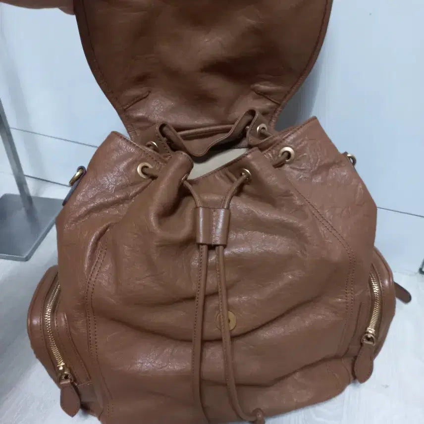 [BUNJANG] Daks Lambskin Backpack/Shoulder Bag / 닥스 정품. 램스킨 백팩 겸 숄더백
