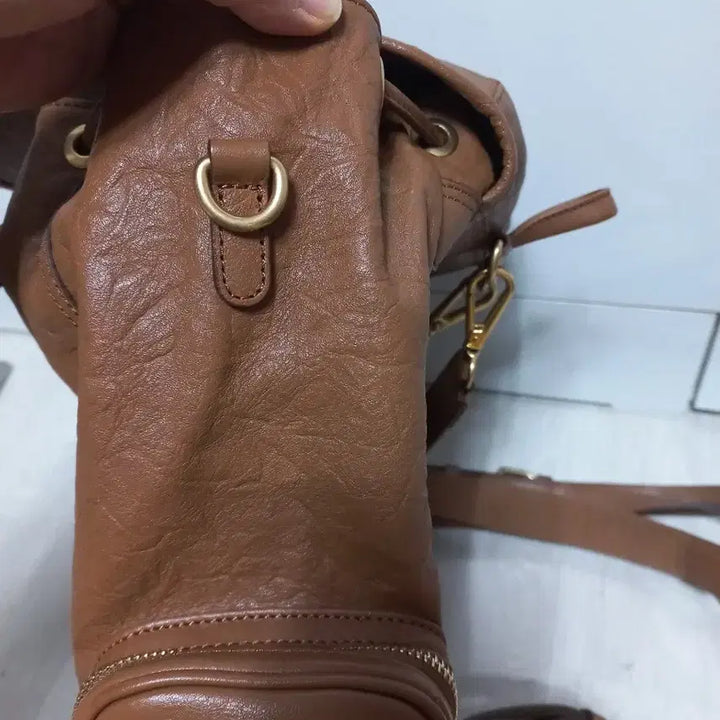 [BUNJANG] Daks Lambskin Backpack/Shoulder Bag / 닥스 정품. 램스킨 백팩 겸 숄더백