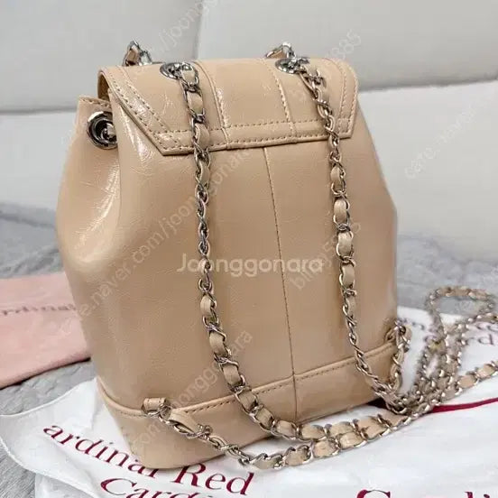 [BUNJANG] Cardinal Red Howa Bag Beige / 카디널레드 하우아백 베이지