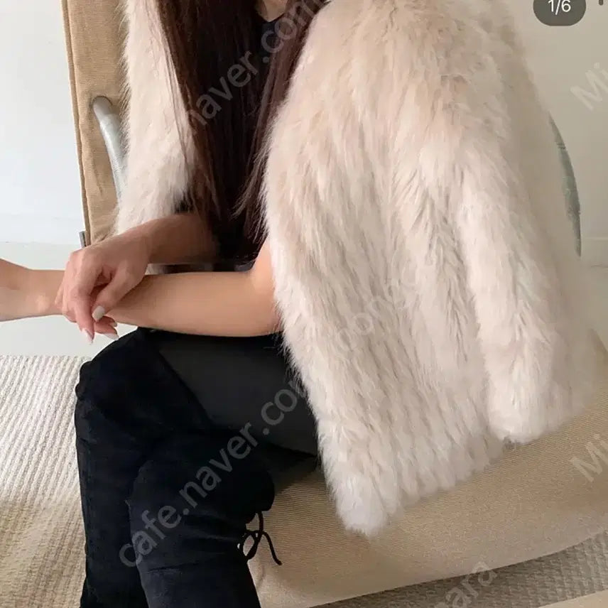 [BUNJANG] The Wind Lips Liz Mink Eco Fur / 더위시 리즈 밍크 에코퍼