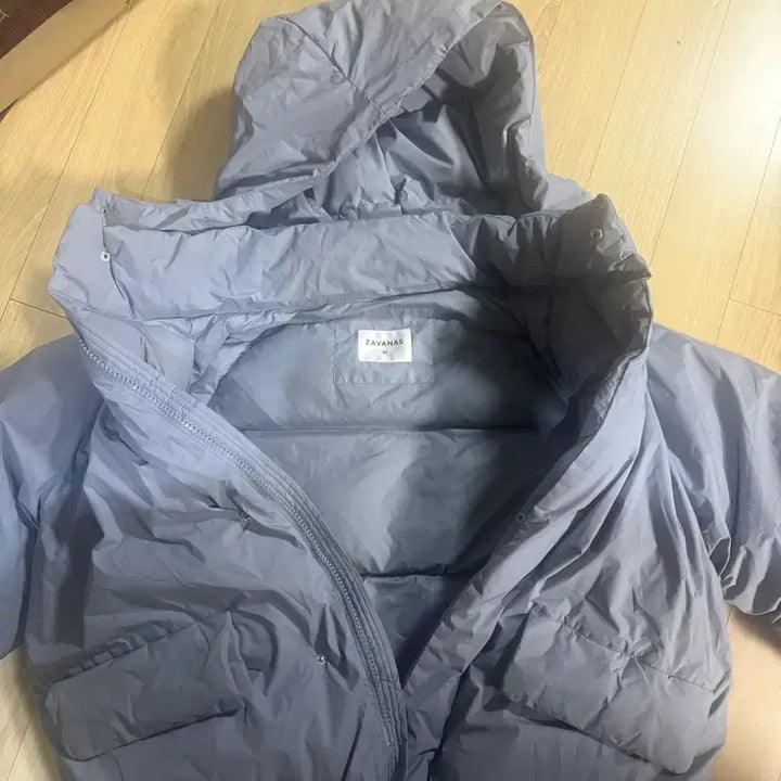 [BUNJANG] ZAVANAS Minimal Oversized Duck Down Puffer Jacket - Blue / ZAVANAS 자바나스 미니멀 오버핏 덕다운 푸퍼 패딩 점퍼 6-블루 그