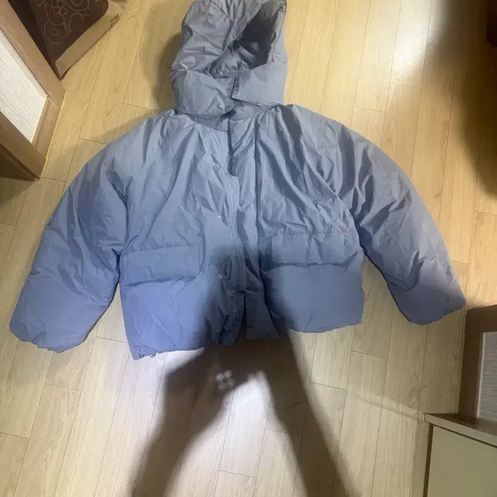 [BUNJANG] ZAVANAS Minimal Oversized Duck Down Puffer Jacket - Blue / ZAVANAS 자바나스 미니멀 오버핏 덕다운 푸퍼 패딩 점퍼 6-블루 그