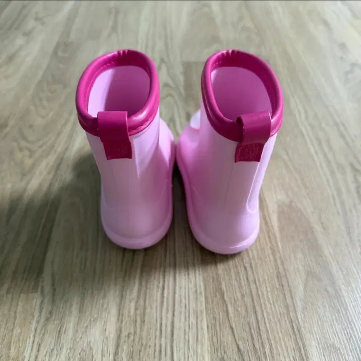[BUNJANG] Pink Rabbit Yua Boots 140mm / 핑크 토끼 유아 장화 140mm