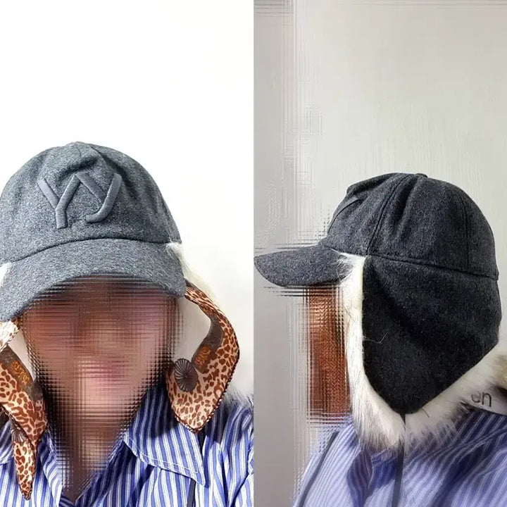 [BUNJANG] OWYEP Fur Ear Flap Cap / 오픈와이와이 포우퍼 이어프랩 이어플랩 캡 볼캡 모자 팔아요 ~