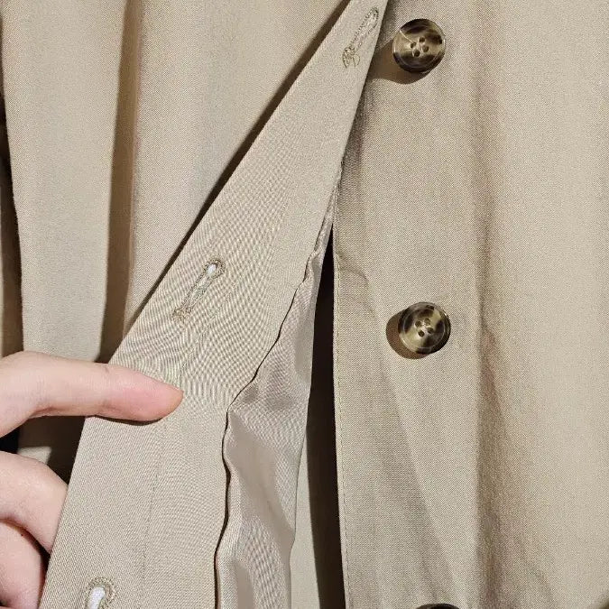 [BUNJANG] Dunst Beige Trench Coat / 택포가) Dunst 던스트 베이지 트렌치코트