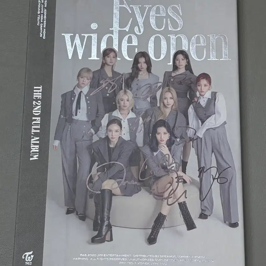 트와이스 싸인앨범 전원 친필싸인 나연 사나 쯔위 정규앨범